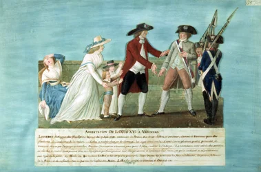 The Arrest of Louis XVI and his family at Varennes, 21 June, 1791